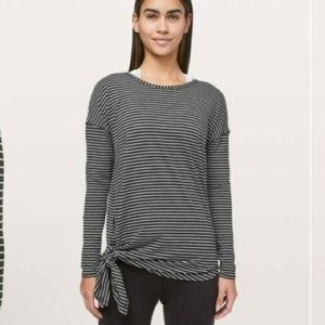 Lulu Lemon striped workout top